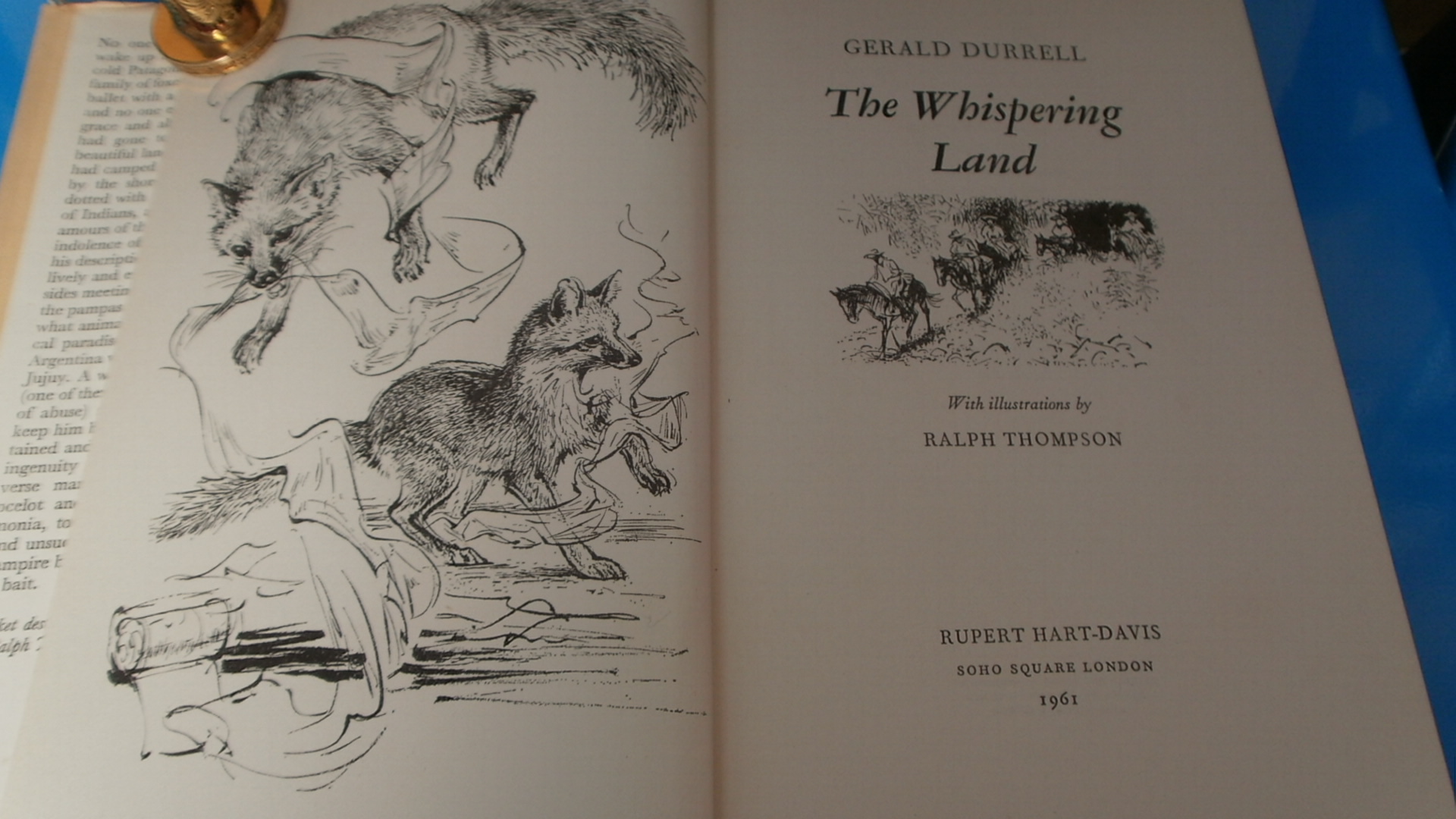 THE WHISPERING LAND BY GERALD DURRELL WITH 34 ILLUSTRATIONS
